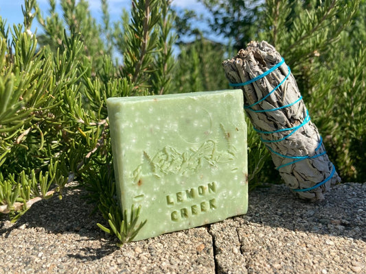 Sage, Peppermint, and Lemongrass Body Bar - Invigorate Your Senses | Handcrafted Soap