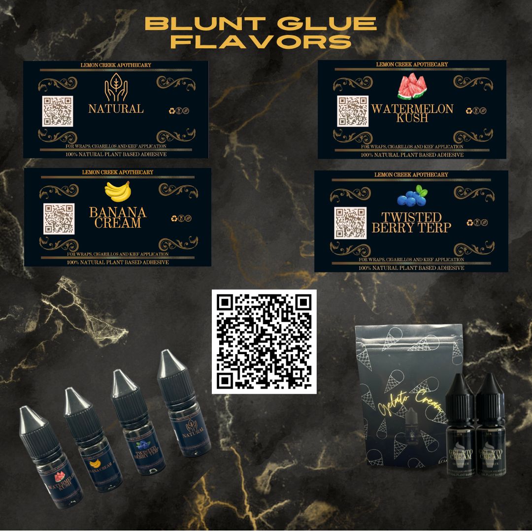 Blunt Glue Flavors for wraps and blunts