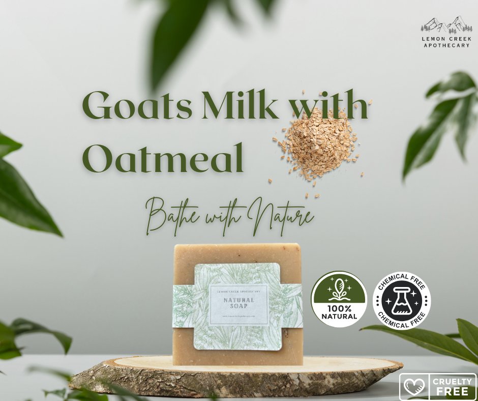 Embrace the Gentle Touch of Nature with Our Organic Goat Milk and Oatmeal Soap