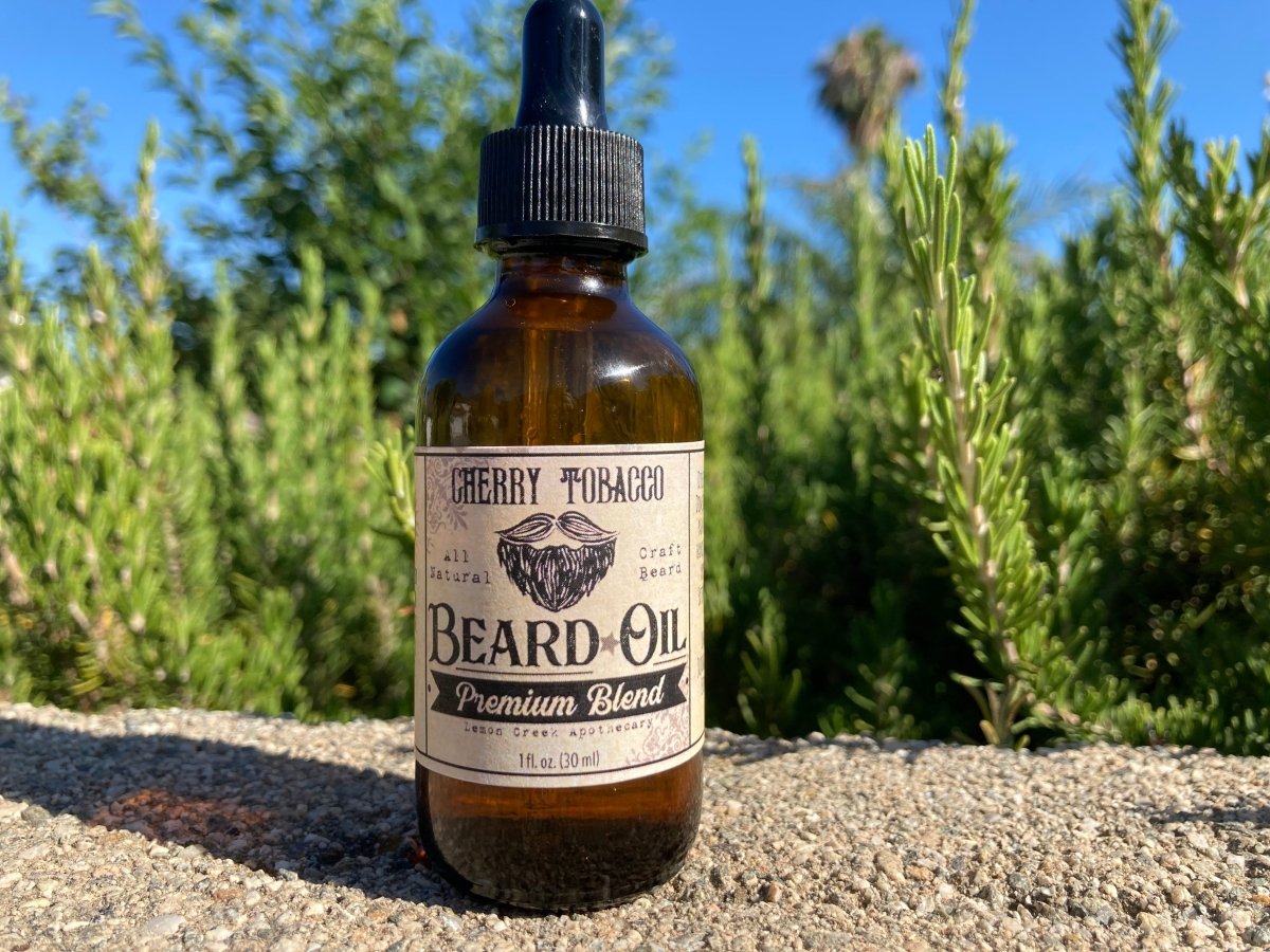 Sweet Cherry Tobacco Beard Oil: Softens and Manages Beard | Natural Oils, Jojoba, Avocado, Vitamin E
