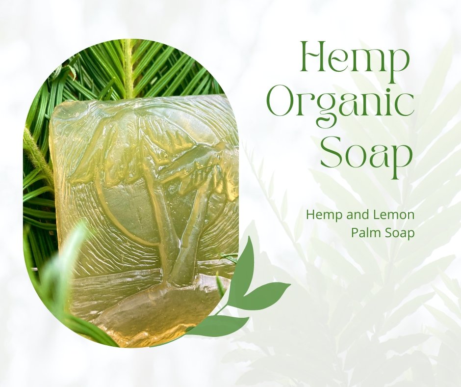 Hemp Lemon Soap for Dry Skin: Nourishing blend of hemp oil and lemon, perfect for moisturizing and soothing dry skin.