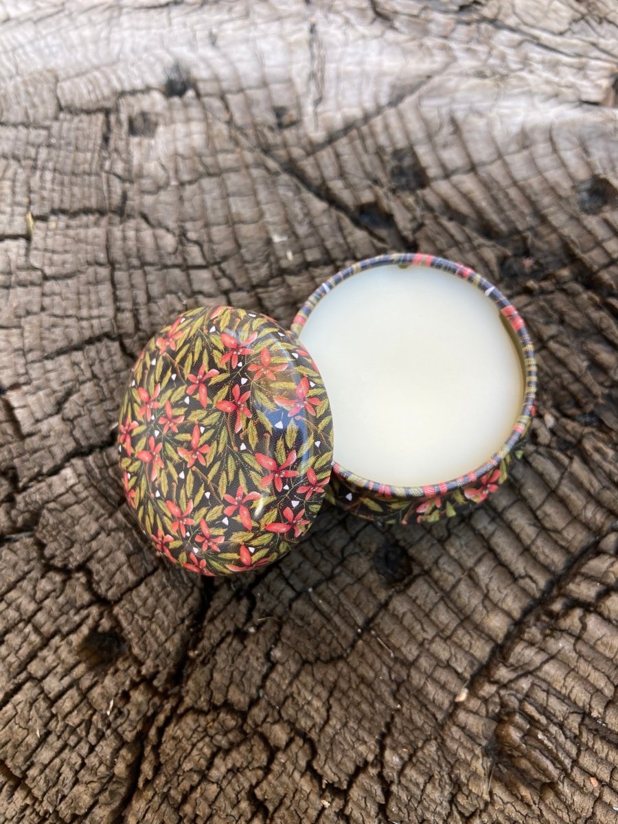 Handcrafted lip butter enriched with botanical extracts and essential oils.