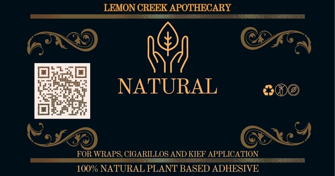 Natural Blunt Glue for rolling papers and wraps. Great with Goji